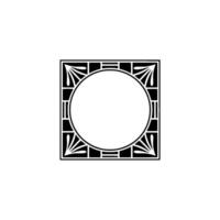 Geometric Frame, Art Deco, Minimalist Composition vector