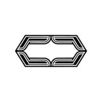Geometric Deco Frame, Minimalist - Composition vector