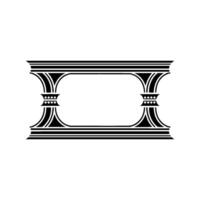 Elegant Deco Frame, Minimalist, Vintage Style vector