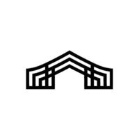 Minimalist Archway - Geometric vector