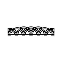 Art Deco Arch Motif, Minimalist Border, Geometric vector