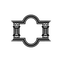 Geometric Archway, Classical Revival, Minimalist, Pillars vector