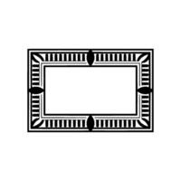 Art Deco Frame, Geometric, Minimalist, Vintage, Elegant, Retro, Border, Pattern, Black, White, Composition, , Style, Abstract, Ornament, Luxury, , Template, Illustration, Backgroun vector