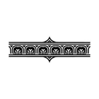 Art Deco Ornament Border, Elegant Element - Linear vector