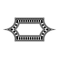 Art Deco Frame, Elegant Ornament, Vintage, Decorative Border - Geometric vector