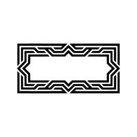 Geometric Deco Frame, Elegant Gradient Background vector