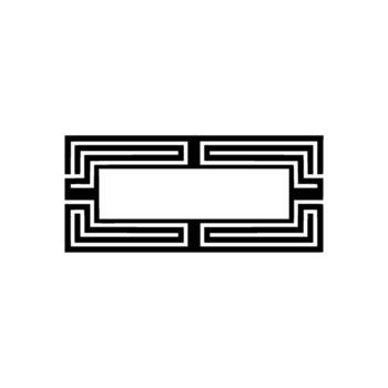 Geometric Gradient Frame, Modern Element vector