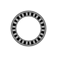 Minimalist Circular Emblem, Vintage Style, Circle vector