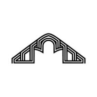 Geometric Archway, Minimalist, Modern vector