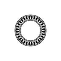 Minimalist Circular Emblem, Geometric, Modern - Pattern vector