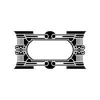 Art Deco Frame, Elegant Border, Vintage, Minimalist Style, Gradient vector