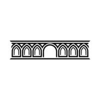 Geometric Arch Border, Elegant, Minimalist Style vector