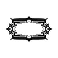 Intricate Tribal Frame, Elegant Border vector