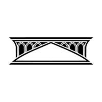 Gothic Arch Emblem, Minimalist vector