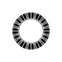 Geometric Ring, Minimalist, Circular Motif vector