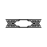 Geometric Deco Border, Elegant Element, Ornament vector