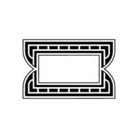 Art Deco Frame, Minimalist, Elegant Border vector