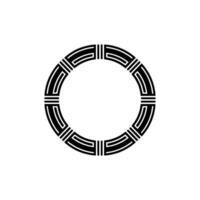 Geometric Circle Emblem, Minimalist, Circular Motif - Symbol vector