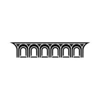 Art Deco Archway, Geometric Ornamentation, Minimalist - Line art vector