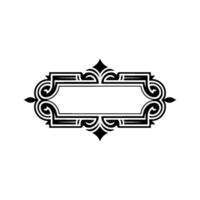 Elegant Ornate Frame, Vintage Element, Decorative vector