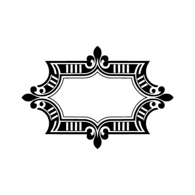 Elegant Ornate Frame, Vintage, Decorative Border, Ornament