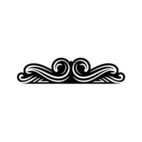 Elegant Swirl Border, Vintage Element, Decorative vector