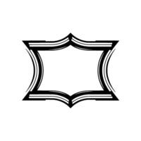 Geometric Star Frame, Elegant, Minimalist vector