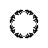 Geometric Ornament, Circular Motif, Minimalist vector