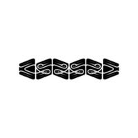 Geometric Tribal Ornament, Minimalist - Abstract vector