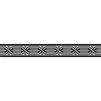 Geometric Deco Border, Elegant Pattern, Minimalist - Vintage vector