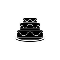 Minimalist Layered Cake Celebration Sweetness vector