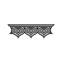Intricate Tribal Border, Vintage Element vector