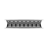 Art Deco Banding Ornament, Geometric, Elegant Border vector