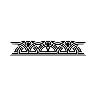 Art Deco Border Geometric Ornamentation, Elegant, Artdeco