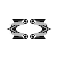 Art Deco Ornament, Geometric, Elegant Border, Swirls vector