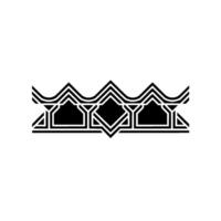 Geometric Crown Emblem, Art Deco Style vector