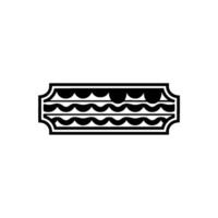 Geometric Wave Border, Minimalist, Elegant Ornament vector