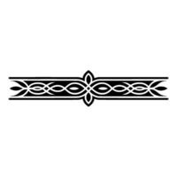 Intricate Celtic Border, Elegant Decorative Element - Ornamental vector