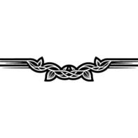 Celtic Knotwork Border, Elegant, Vintage Motif vector