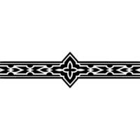 Intricate Black Border, Celtic Motif, Decorative Divider vector