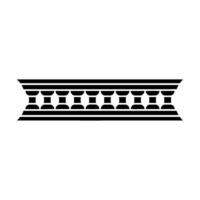 Geometric Balustrade, Minimalist, Modern Ornamentation vector