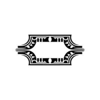 Art Deco Frame, Elegant Ornament, Vintage, Minimalist Style vector