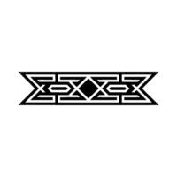 Geometric Tribal Emblem, Modern Abstract - Minimalist vector