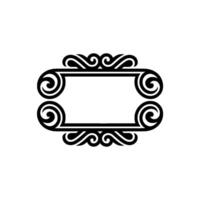 Elegant Ornate Frame, Vintage Element, Ornament - Swirls vector