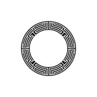 Geometric Circle Pattern, Minimalist, Circular Motif - Minimalism - Abstract vector