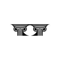 Classical Column Motif, Minimalist - Columns vector