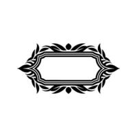 Elegant Botanical Frame, Vintage, Minimalist Ornamentation - Ornament vector