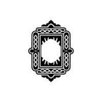 Ornate Frame, Abstract Interior, Vintage, Symbolic Composition vector