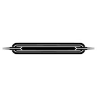 Streamlined Deco Border, Vintage Element vector