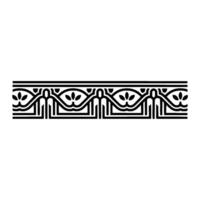 Art Deco Border, Elegant Ornament, Geometric vector